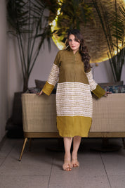 Mixed Signals Green Mishmash Dress