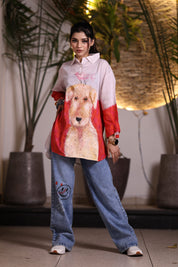 Pawfect Match Red-White Dog Shirt