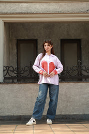 Golden Hour Pink Heart Shirt